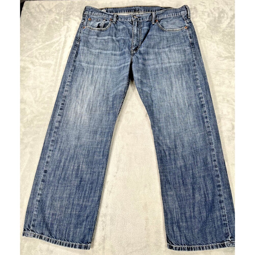 Levis 569 Mens Jeans 38x30 Loose Straight Blue Medium Wash Denim Casual Pants